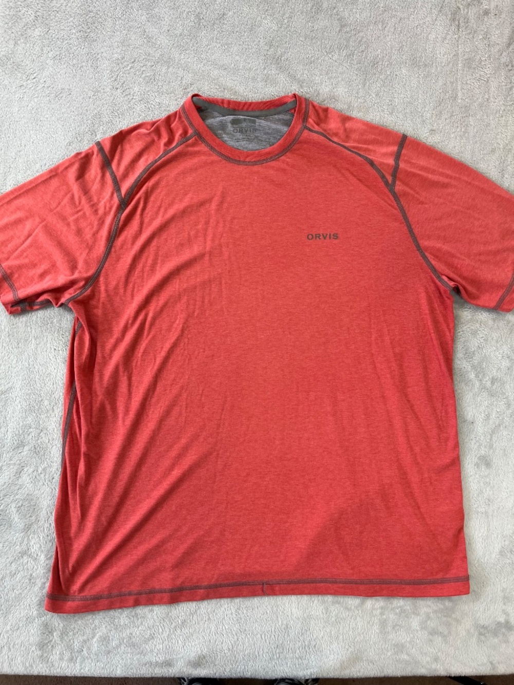 Orvis Men's Crew Neck Short Sleeve T-Shirt sz XL Performance Work Outdoors